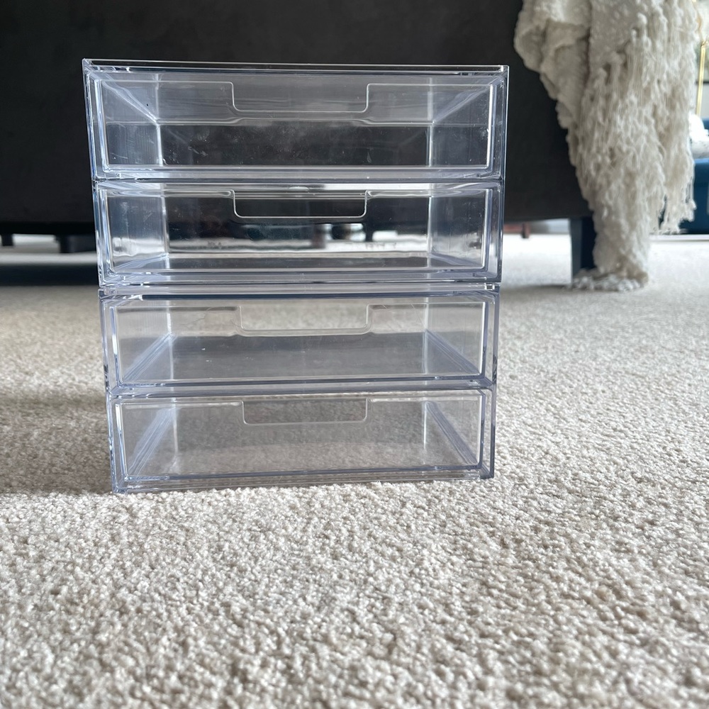 Acrylic Makeup Storage Drawers